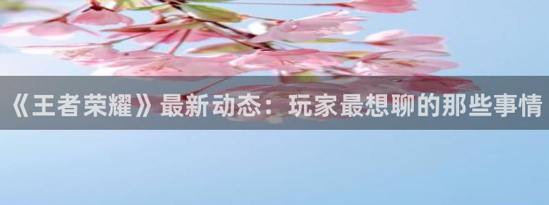 手机赢咖娱乐下载安装：《王者荣耀》最新动态：玩家最想聊的那些