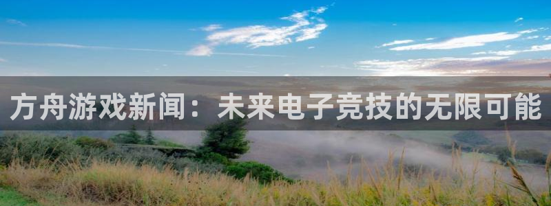 赢咖娱乐注册官方登录app：方舟游戏新闻：未来电子竞技的无限